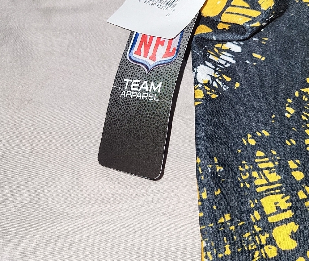 NFL Team Apparel Womens S Steelers Black and Yellow Shorts - Picture 4 of 6